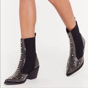 Studded boots
